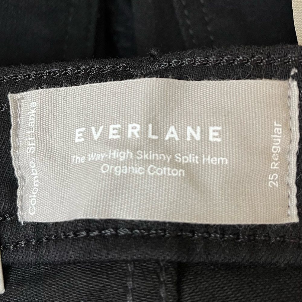 Everlane The Way High Skinny Split Hem Jeans Black Size 25 - Picture 6 of 11